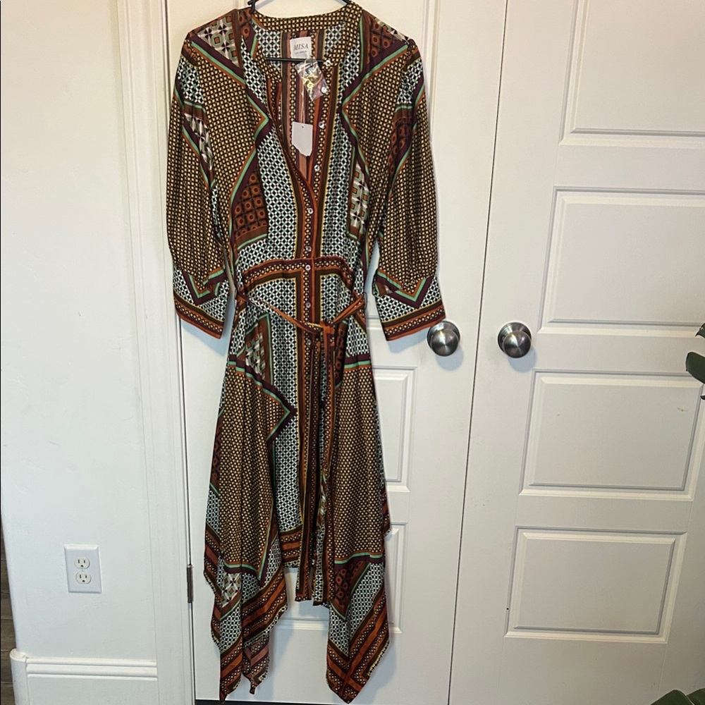 Misa Los Angeles Asymmetrical Dress- NWT (tag is ripped)